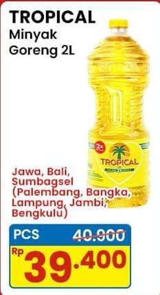 Promo Harga Tropical Minyak Goreng 2000 ml - Indomaret