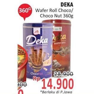 Promo Harga DUA KELINCI Deka Wafer Roll Choco Choco, Choco Nut 360 gr - Indomaret
