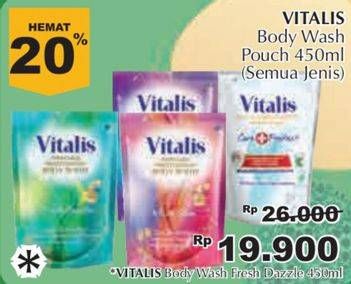 Promo Harga VITALIS Body Wash All Variants 450 ml - Giant