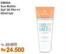 Promo Harga EMINA Sun Battle SPF 30+ PA+++ 60 ml - Indomaret