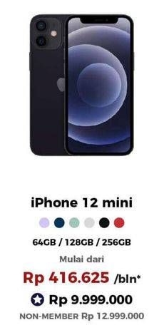 Promo Harga APPLE iPhone 12 Mini 128 GB, 256 GB, 64 GB 1 pcs - Erafone