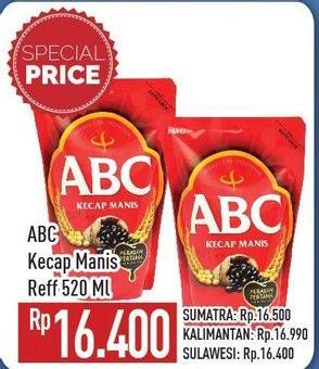 Promo Harga ABC Kecap Manis 520 ml - Hypermart