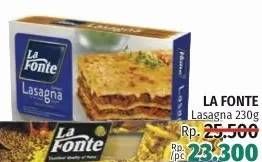 Promo Harga La Fonte Lasagna 230 gr - LotteMart