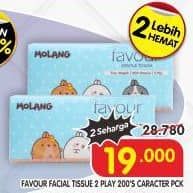 Promo Harga Favour Character Facial Tissue Gentle Touch 200 sheet - Superindo