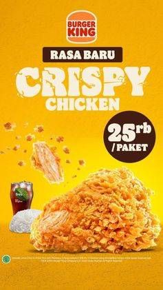 Promo Harga Burger King Crispy Chicken  - Burger King