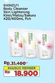 Promo Harga Shinzui Body Cleanser Kirei, Matsu, Sakura 420 ml - Indomaret
