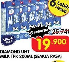 Promo Harga DIAMOND Milk UHT All Variants 200 ml - Superindo