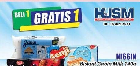 Promo Harga NISSIN Biskuit Gabin Milk 140 gr - Hari Hari