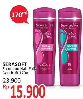 Promo Harga SERASOFT Shampoo Hair Fall Treatment, Dandruff 170 ml - Alfamidi