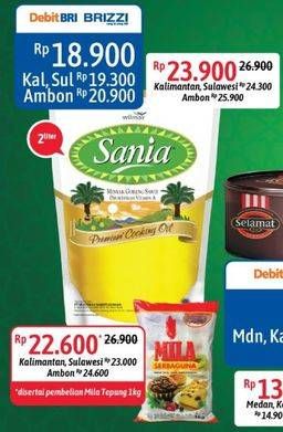 Promo Harga SANIA Minyak Goreng 2 ltr - Alfamidi