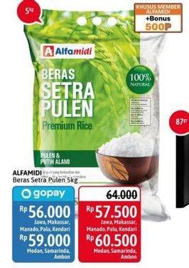 Promo Harga Alfamidi Beras Setra Pulen 5000 gr - Alfamidi