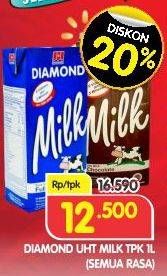 Promo Harga DIAMOND Milk UHT All Variants 1 ltr - Superindo