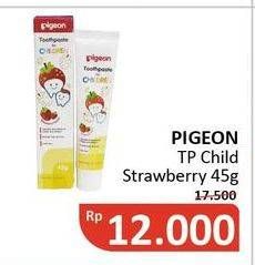 Promo Harga PIGEON Toothpaste for Children Strawberry 45 gr - Alfamidi