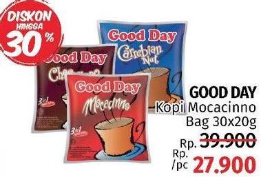 Promo Harga Good Day Instant Coffee 3 in 1 Mocacinno per 30 sachet 20 gr - LotteMart