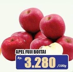 Promo Harga Apel Fuji Boitai per 100 gr - Hari Hari