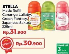 Promo Harga Stella Matic Refill Canaga Lullaby, Green Fantasy, Sakura 225 ml - Yogya