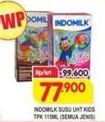 Promo Harga INDOMILK Susu UHT Kids All Variants 115 ml - Superindo