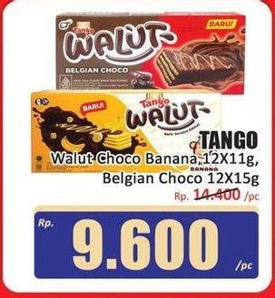Promo Harga Tango Walut Choco Banana, Belgian Choco 12 pcs - Hari Hari