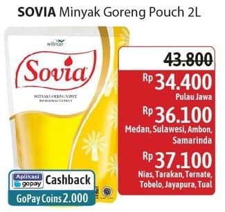 Promo Harga Sovia Minyak Goreng 2000 ml - Alfamidi