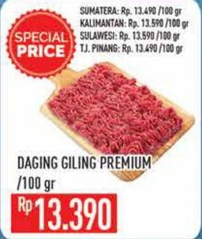 Promo Harga Daging Giling Sapi Premium per 100 gr - Hypermart