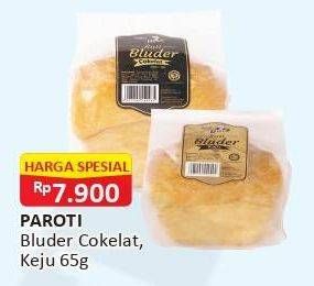 Promo Harga PAROTI Bluder Cokelat, Keju 65 gr - Alfamart