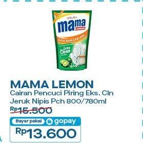 Promo Harga Mama Lemon Cairan Pencuci Piring Jeruk Nipis 780 ml - Indomaret