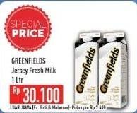 Promo Harga GREENFIELDS Jersey Fresh Milk 1000 ml - Hypermart