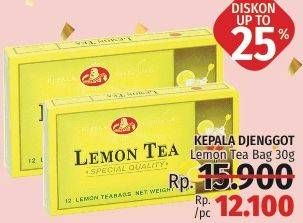 Promo Harga Kepala Djenggot Teh Celup Lemon Tea 30 gr - LotteMart