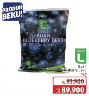 Promo Harga CHOICE L Frozen Blueberry 1000 gr - Lotte Grosir
