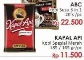 Promo Harga Kapal Api Kopi Bubuk Special 165 gr - LotteMart