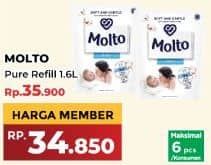 Promo Harga Molto Softener Ultra Pure 1600 ml - Yogya