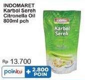 Promo Harga Indomaret Karbol Sereh Citronella Oil 800 ml - Indomaret