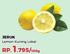 Promo Harga Jeruk Lemon Lokal per 100 gr - Yogya