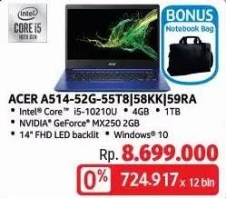 Promo Harga ACER Aspire 5 A514-52G | Intel Core i5-10210U - Windows 10 Home - 14.0" display with IPS  - LotteMart