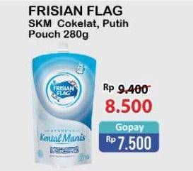 Promo Harga FRISIAN FLAG Susu Kental Manis Putih, Cokelat 280 gr - Alfamart