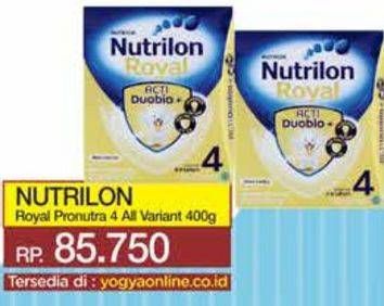 Promo Harga Nutrilon Royal 4 Susu Pertumbuhan All Variants 400 gr - Yogya