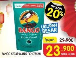 Promo Harga BANGO Kecap Manis 735 ml - Superindo