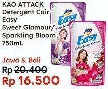 Promo Harga ATTACK Easy Detergent Liquid Sweet Glamour, Sparkling Blooming 750 ml - Indomaret