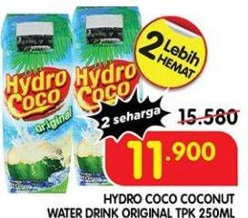 Promo Harga Hydro Coco Minuman Kelapa Original 250 ml - Superindo