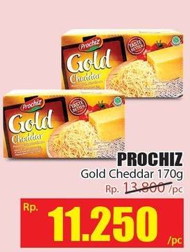 Promo Harga PROCHIZ Keju Cheddar Gold 170 gr - Hari Hari