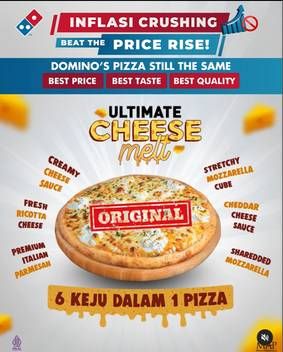 Promo Harga Dominos Cheesy Pizza  - Domino Pizza