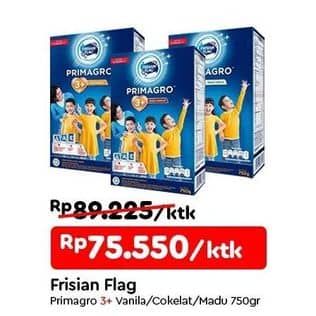 Promo Harga Frisian Flag Primagro 3+ Cokelat, Madu, Vanilla 750 gr - TIP TOP