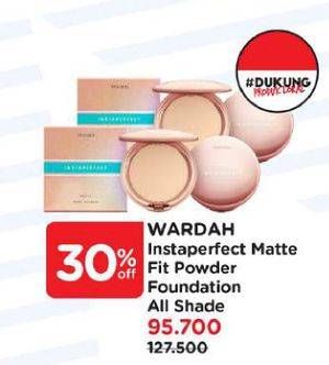 Promo Harga Wardah Instaperfect Matte Fit Powder Foundation All Variants 13 gr - Watsons
