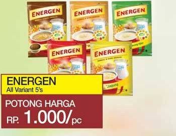 Promo Harga ENERGEN Cereal Instant All Variants 5 pcs - Yogya