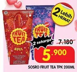 Promo Harga Sosro Fruit Tea 200 ml - Superindo