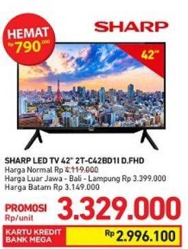 Promo Harga SHARP 2T-C42BD1i | LED TV 42"  - Carrefour