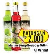 Promo Harga Marjan Syrup Boudoin All Variants 460 ml - Hypermart