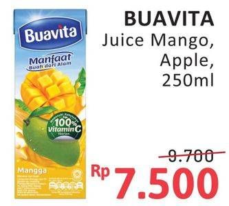 Promo Harga Buavita Fresh Juice Mango, Apple 250 ml - Alfamidi