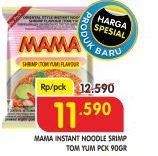 Promo Harga MAMA Shrimp Creamy Tom Yum Noodles 90 gr - Superindo
