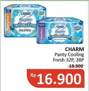 Promo Harga CHARM Pantyliner Cooling Fresh  - Alfamidi